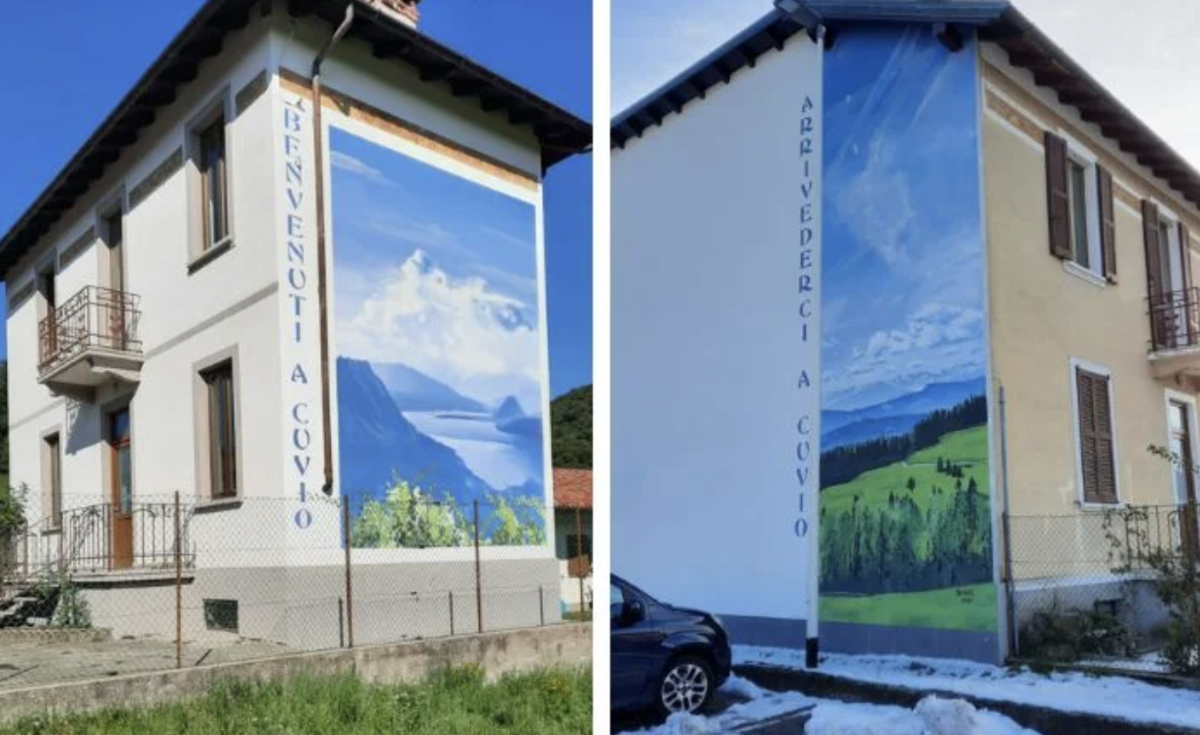 Cuvio, l'arte come biglietto da visita: due murales per accogliere i  visitatori 