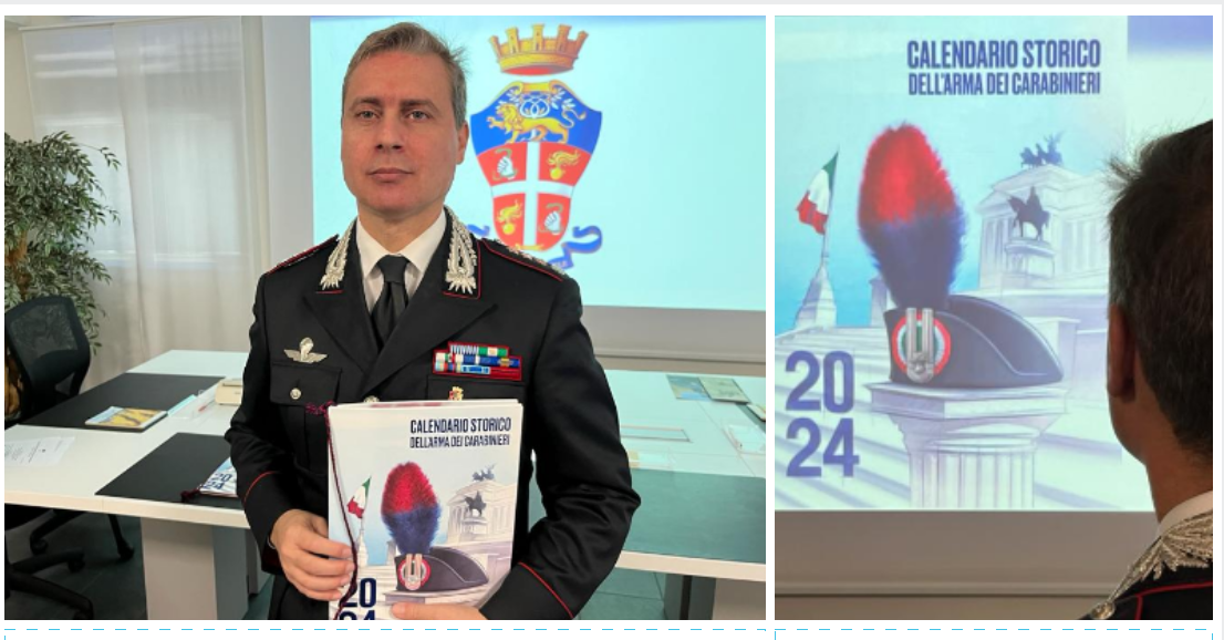 I carabinieri e le comunità, ecco il calendario storico dell'Arma per il  2024