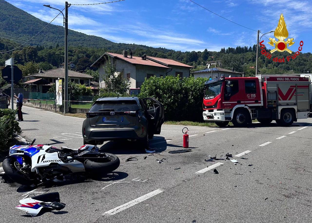 Auto E Moto Si Scontrano Sulla Statale 394 A Mesenzana, Elisoccorso In ...