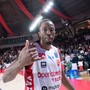 Festeggia Nino Johnson, uno dei migliori in campo ieri sera (foto Fabio Averna)