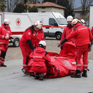 L'esercitazione di Logistica in Emergenza della Croce Rossa tenutasi alla Schiranna