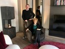 Marco Cantoni e sua mamma Anna all'interno dello showroom di Arredo Design, in via Magenta 7 a Varese