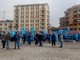 In centinata a manifestare stamattina con Cgil e Uil in piazza Repubblica