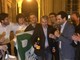 I festeggiamenti per la vittoria elettorale a Varese di otto anni fa