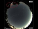 L'aurora boreale ripresa dalla AllSky camera dell'Osservatorio di Campo dei Fiori nella notte tra il 24 e 25 settembre