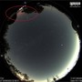 L'aurora boreale ripresa dalla AllSky camera dell'Osservatorio di Campo dei Fiori nella notte tra il 24 e 25 settembre