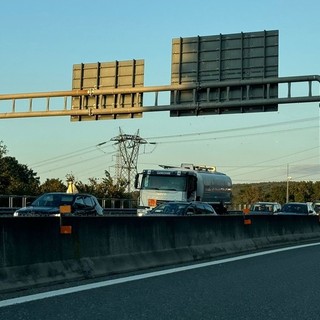 Le code tra Besnate e Castelletto Ticino sulla Diramazione A8-A26