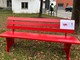 La panchina rossa inaugurata a Brebbia