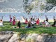 Lo yoga in riva al lago in località Bozza a Besozzo