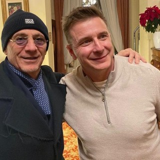 Claude Devèze e Beppe Sannino immortalati insieme al Palace