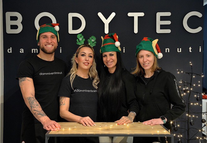 Alessandro, Chiara,Deborah e Francesca: da Bodytec dammi venti minuti uno staff altamente specializzato per raggiungere i risultati desiderati