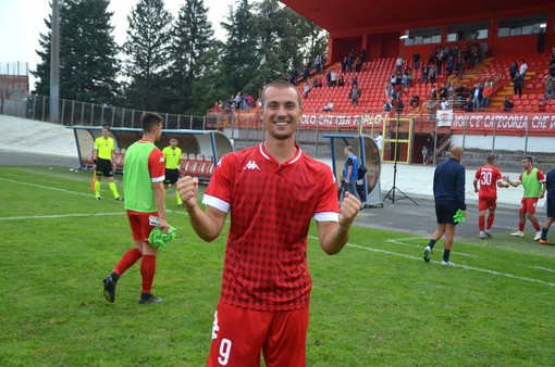 Banfi-gol a fine gara (foto Ezio Macchi)