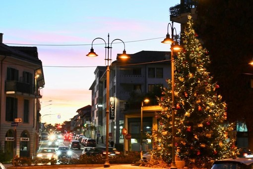 Le luci di Natale dello scorso anno a Besozzo