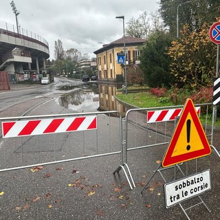 La situazione in via Bolchini nella mattinata di oggi, domenica 27 ottobre (si ringrazia per le foto Giuseppe Marangon)