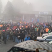 Una manifestazione dei metalmeccanici delle scorse settimane