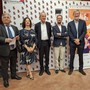 La conferenza stampa del festival in programma dal 28 settembre. Da sinistra, Alessandro Munari, Manuela Maffioli, Emanuele Antonelli, Giulio Sangiorgio e Gabriele Tosi