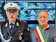 Il sovrintendente di polizia locale Antonio Fragnito con il sindaco di Clivio Peppino Galli (foto dalla pagina Facebook del Comune)