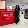 Caterina Lamonica nel suo Calza Inn al piano -2 del Centro Commerciale Le Corti (servizio a cura di Lorenzo D’Angelo)