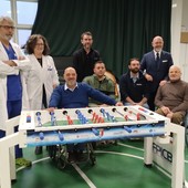 Sport e riabilitazione: il calcio balilla entra all'ospedale di Niguarda