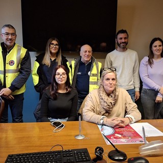 La presentazione della cena di Natale, in Comune