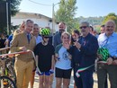 L'inaugurazione del nuovo tratto di pista ciclopedonale Besozzo-Caravate