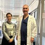 La dottoressa Chiara Guarnerio con il Direttore della Struttura Complessa di Neurologia, Isidoro La Spina