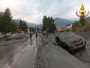 La devastazione lasciata dall'onda di fango e detriti che si è abbattuta nella notte su Bardonecchia (TO)