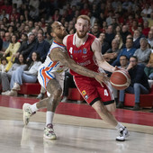 Nico Mannion in azione (Foto di Fabio Averna)