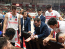 Coach Tom Bialaszewski durante un timeout (foto di Fabio Averna)