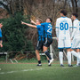 Federico Riceputi, difensore goleador, dopo l'1-1 alla Sestese, quarta rete in campionato (Foto Samuele Lucchi - Solbiatese Calcio 1911)