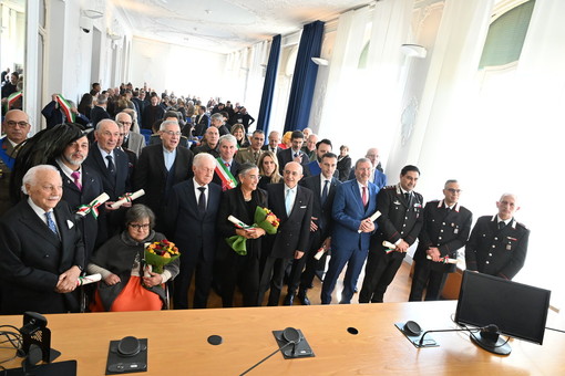 I nuovi Cavalieri varesini premiati questa mattina a Villa Recalcati