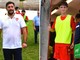 L'allenatore del Varese Roberto Floris e Pietro Marangon, titolare a 18 anni con la maglia della sua squadra, nella sua città e nello stadio dove è cresciuto (foto Ezio Macchi)