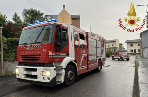 Fiamme in cantina, a Fagnano Olona arrivano i vigili del fuoco