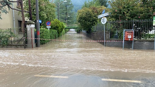 Un'immagine dell'alluvione che ha colpito Gavirate nel luglio del 2021