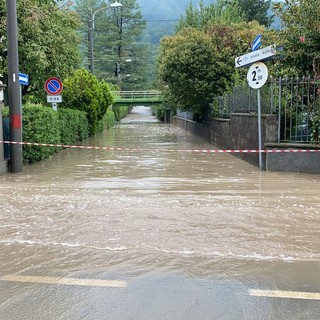 Un'immagine dell'alluvione che ha colpito Gavirate nel luglio del 2021