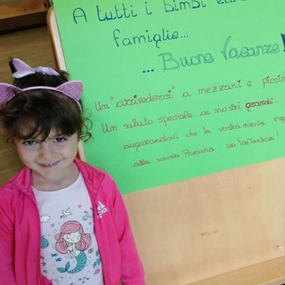 La piccola Greta Giulia Mattana dell'asilo Maggi di Cuvio ha scritto una bellissima lettera in occasione dell'ultimo giorno di asilo