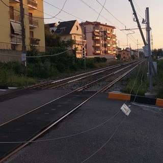 I danni al passaggio a livello di Gazzada Schianno