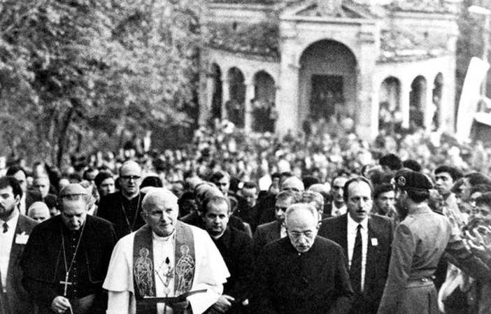 La storica visita di Giovanni Paolo II al Sacro Monte di Varese