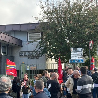 Uno dei presidi di protesta organizzato dal sindacato e dai lavoratori della Ilma Plastica