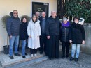 Monsignor Gallivanone in visita questa mattina ai Miogni