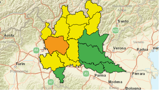 Forte vento, allerta anche in provincia di Varese