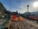 Il cantiere di via Ceretti a Laveno legato al progetto Alptransit