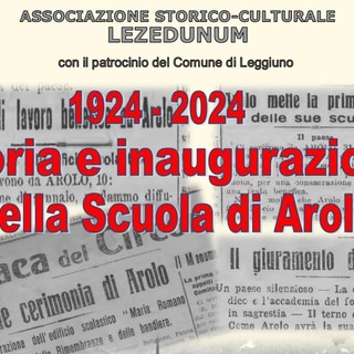 La scuola elementare di Arolo a Leggiuno compie 100 anni