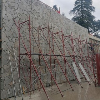 I lavori in corso nel cantiere AlpTransit di Laveno (foto da Facebook di Franco Baldi)