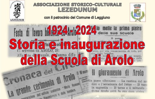 La scuola elementare di Arolo a Leggiuno compie 100 anni