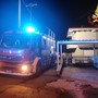 L'intervento dei vigili del fuoco a Lavena Ponte Tresa per un incendio in una villetta in via Pianazzo