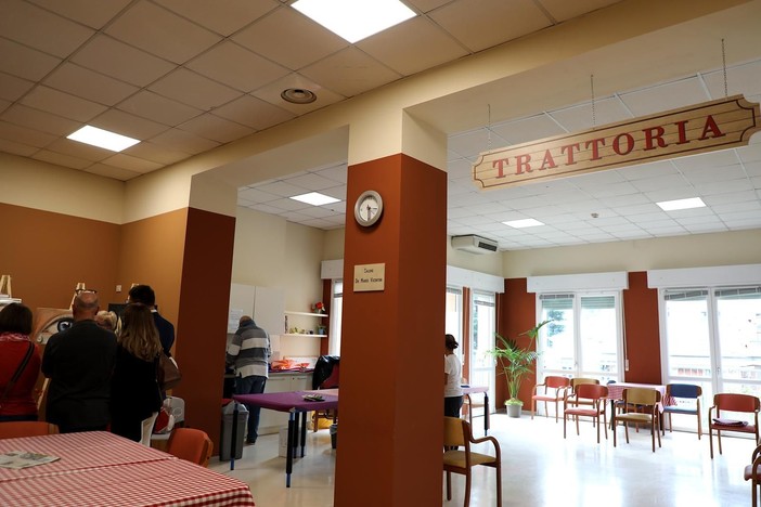 La Trattoria all'interno della Fondazione Monsignor Comi di Luino