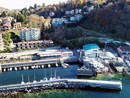 Il cantiere nautico Costantini di Leggiuno visto dall'alto