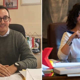 L'assessore allo sport Maurizio Artusa e il vicesindaco e assessore alla cultura Manuela Maffioli del Comune di Busto Arsizio