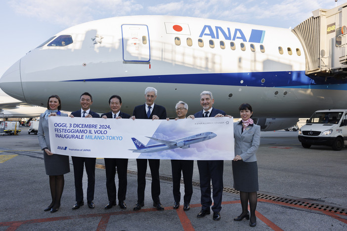 Malpensa-Tokyo: decolla il volo non-stop di All Nippon Airways